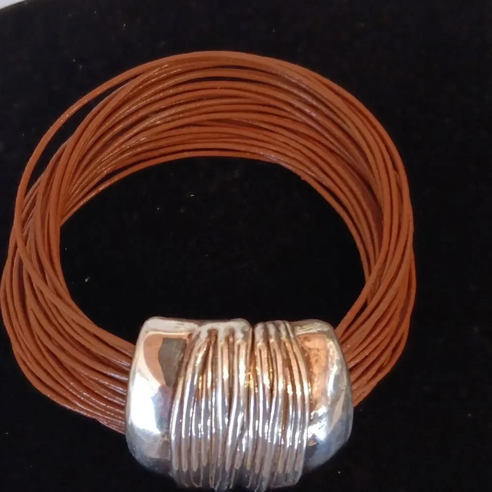 Or Paz Sterling Magnetic Bracelet
